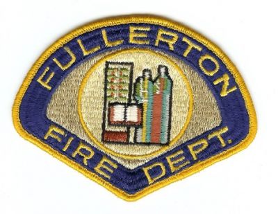 Fullerton Fire Dept
Thanks to PaulsFirePatches.com for this scan.
Keywords: california department