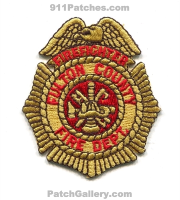 Fulton County Fire Department Firefighter Patch (Georgia)
Scan By: PatchGallery.com
Keywords: co. dept. ff