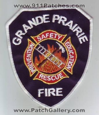 Grande Prairie Fire Department (Canada AB)
Thanks to Dave Slade for this scan.
Keywords: dept. rescue