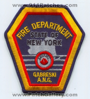 Gabreski Air National Guard Base ANGB Airport Fire Department USAF Military Patch (New York)
Scan By: PatchGallery.com
Keywords: a.n.g.b. dept. state of