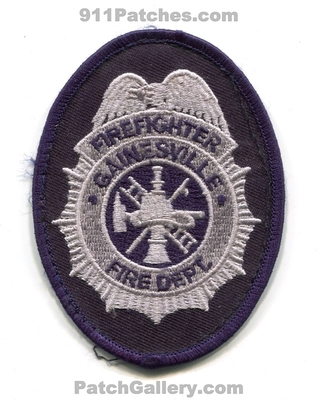 Gainesville Fire Department Firefighter Patch (UNKNOWN STATE)
Scan By: PatchGallery.com
Keywords: dept. ff