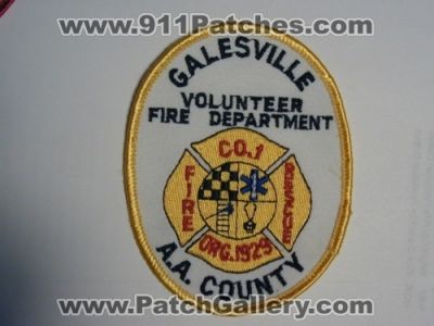 Galesville Volunteer Fire Rescue Department Company 1 (Maryland)
Thanks to Mark Stampfl for this picture.
Keywords: dept. co. #1 a.a. aa county anne arundel