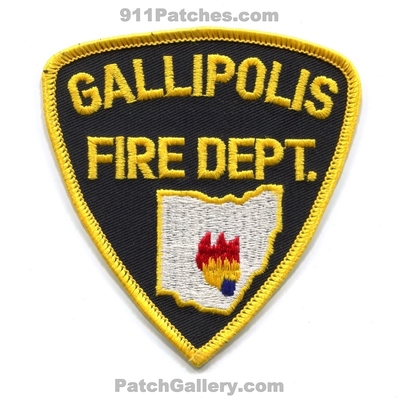 Gallipolis Fire Department Patch (Ohio)
Scan By: PatchGallery.com
Keywords: dept.