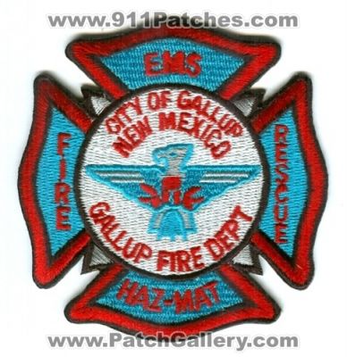 Gallup Fire Rescue Department (New Mexico)
Scan By: PatchGallery.com
Keywords: dept. city of ems haz-mat hazmat