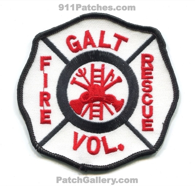 Galt Volunteer Fire Rescue Department Patch (Missouri)
Scan By: PatchGallery.com
Keywords: vol. dept.