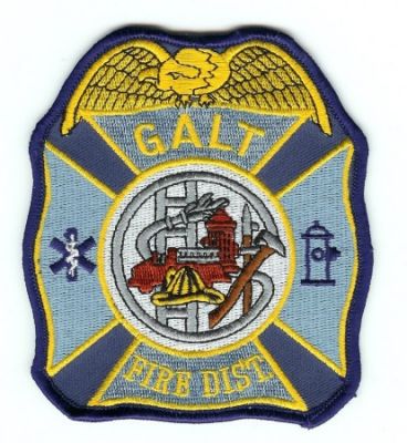 Galt Fire Dist
Thanks to PaulsFirePatches.com for this scan.
Keywords: california district