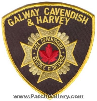 Galway Cavendish & Harvey Fire Department (Canada ON)
Thanks to zwpatch.ca for this scan.
Keywords: and