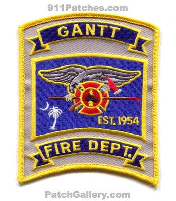 Gantt Fire Department Patch (South Carolina)
Scan By: PatchGallery.com
Keywords: dept. est. 1954