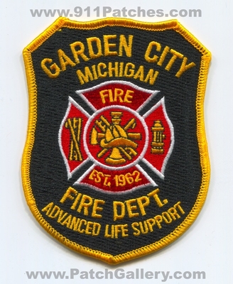 Garden City Fire Department Advanced Life Support ALS Patch (Michigan)
Scan By: PatchGallery.com
Keywords: dept. est. 1962