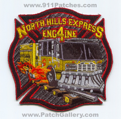 Garden City Park Fire Department Engine 4 North Hills Express Patch (New York)
Scan By: PatchGallery.com
Keywords: gcpfd dept. company co. station