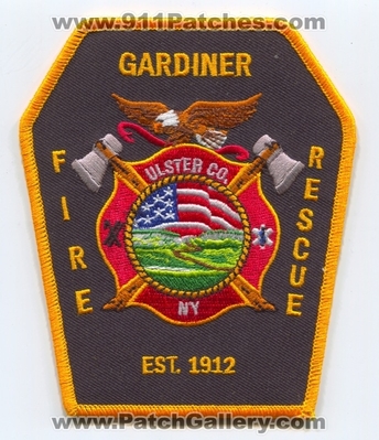 Gardiner Fire Rescue Department Ulster County Patch (New York)
Scan By: PatchGallery.com
Keywords: dept. co. ny est. 1912