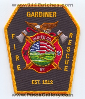 Gardiner Fire Rescue Department Ulster County Patch (New York)
Scan By: PatchGallery.com
Keywords: dept. co. ny est. 1912