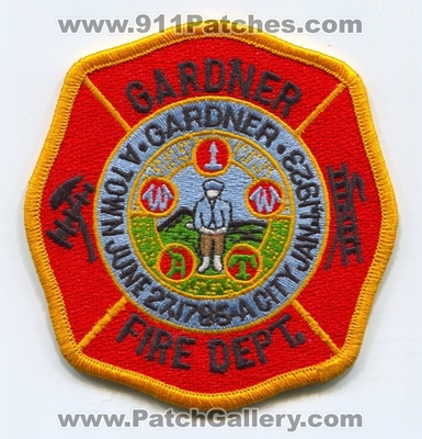 Gardner Fire Department Patch (Massachusetts)
Scan By: PatchGallery.com
Keywords: dept.