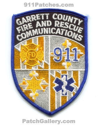 Garrett County Fire and Rescue Department Communications 911 Patch (Maryland)
Scan By: PatchGallery.com
Keywords: co. dept. fd dispatcher ems ambulance sheriffs police