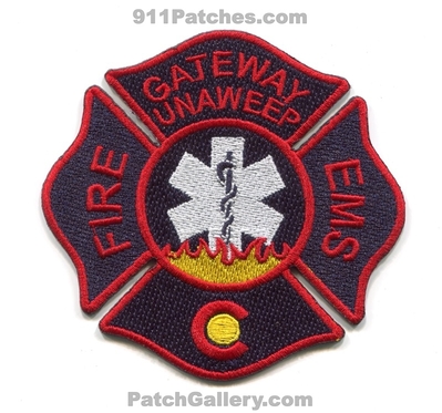 Gateway Unaweep Fire EMS Department Patch (Colorado)
[b]Scan From: Our Collection[/b]
Keywords: dept.