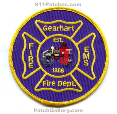 Gearhart Fire EMS Department Patch (Oregon)
Scan By: PatchGallery.com
Keywords: dept. est. 1906