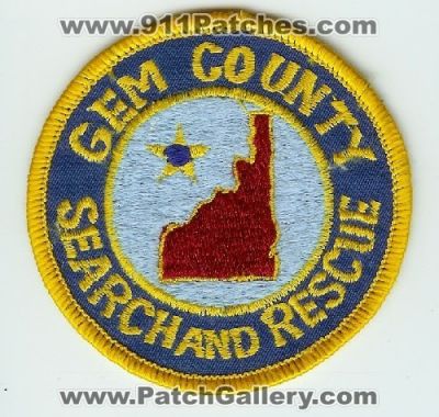Gem County Search and Rescue (Idaho)
Thanks to Mark C Barilovich for this scan.
Keywords: sar