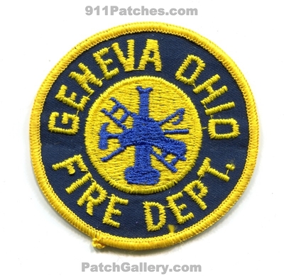 Geneva Fire Department Patch (Ohio)
Scan By: PatchGallery.com
Keywords: dept.