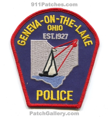 Geneva on the Lake Police Department Patch (Ohio)
Scan By: PatchGallery.com
Keywords: dept. est. 1927