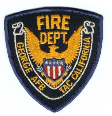 George AFB Fire Dept
Thanks to PaulsFirePatches.com for this scan.
Keywords: california department air force base