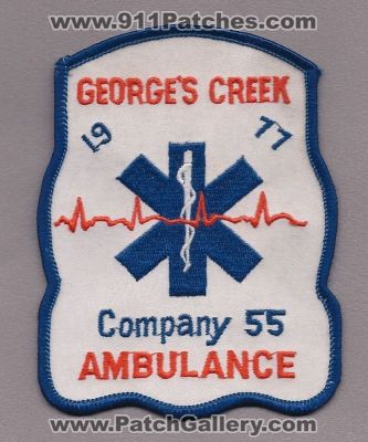 George's Creek Ambulance Company 55 (Maryland)
Thanks to Paul Howard for this scan.
Keywords: georges ems