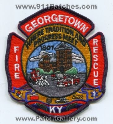 Georgetown Fire Rescue Department Patch (Kentucky)
Scan By: PatchGallery.com
Keywords: dept. where tradition and progress meet ky 1801
