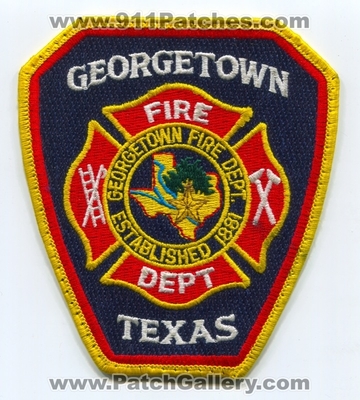 Georgetown Fire Department Patch (Texas)
Scan By: PatchGallery.com
Keywords: dept.