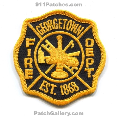 Georgetown Fire Department Patch (Colorado) (Defunct)
[b]Scan From: Our Collection[/b]
Now Clear Creek Fire Authority
Keywords: dept. est. 1868