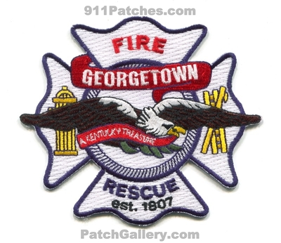Georgetown Fire Rescue Department Patch (Kentucky)
Scan By: PatchGallery.com
Keywords: dept. est. 1807 a treasure