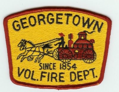 Georgetown Vol Fire Dept
Thanks to PaulsFirePatches.com for this scan.
Keywords: california volunteer department