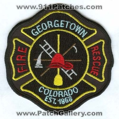 Georgetown Fire Rescue Department Patch (Colorado) (Defunct)
[b]Scan From: Our Collection[/b]
Now Clear Creek Fire Authority
Keywords: dept. est. 1868