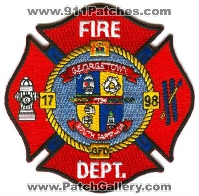 Georgetown Fire Department Patch (South Carolina)
[b]Scan From: Our Collection[/b]
Keywords: dept. gfd