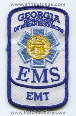 Georgia State Emergency Medical Services EMS EMT Patch (Georgia)
Scan By: PatchGallery.com
Keywords: department dept. of human resources technician