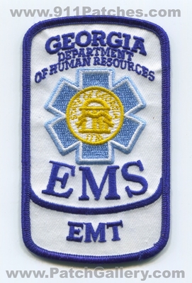 Georgia State Emergency Medical Services EMS EMT Patch (Georgia)
Scan By: PatchGallery.com
Keywords: certified licensed registered technician ambulance department dept. of human resources
