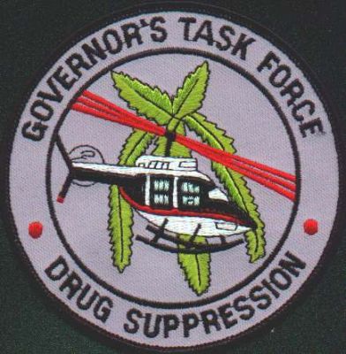 Georgia State Governor's Task Force Drug Suppression
Thanks to EmblemAndPatchSales.com for this scan.
Keywords: governors helicopter