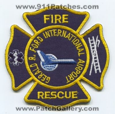 Gerald R Ford International Airport Fire Rescue Department (Michigan)
Scan By: PatchGallery.com
Keywords: dept. r.