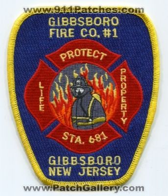 Gibbsboro Fire Company Number 1 Station 681 (New Jersey)
Scan By: PatchGallery.com
Keywords: department dept. co. no. #1 sta. protect life property gibbsboro