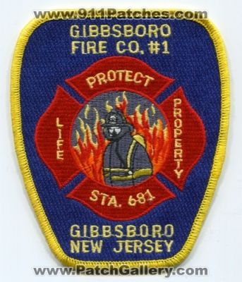 Gibbsboro Fire Company Number 1 Station 681 (New Jersey)
Scan By: PatchGallery.com
Keywords: department dept. co. no. #1 sta. protect life property gibbsboro