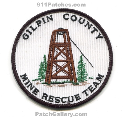 Gilpin County Mine Rescue Team Patch (Colorado)
[b]Scan From: Our Collection[/b]
Keywords: co.