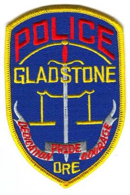 Gladstone Police (Oregon)
Scan By: PatchGallery.com
