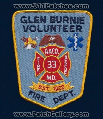 Glen Burnie Volunteer Fire Department (Maryland)
Thanks to Paul Howard for this scan.
Keywords: dept. 33 aaco. rescue 12