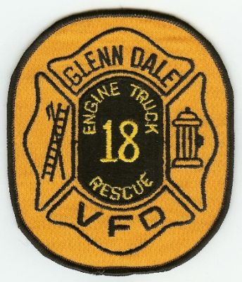 Glenn Dale VFD
Thanks to PaulsFirePatches.com for this scan.
Keywords: maryland fire volunteer department engine truck rescue 18