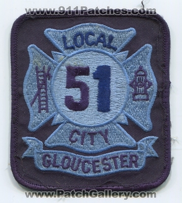 Gloucester City Fire Department Local 51 Patch (New Jersey)
Scan By: PatchGallery.com
Keywords: dept.