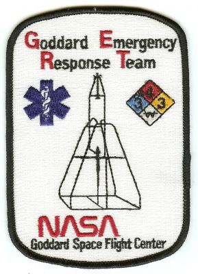Goddard Emergency Response Team
Thanks to PaulsFirePatches.com for this scan.
Keywords: maryland fire nasa space flight center