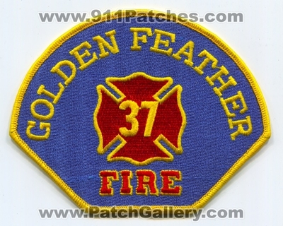Golden Feather Fire Department 37 Patch (California)
Scan By: PatchGallery.com
Keywords: dept.