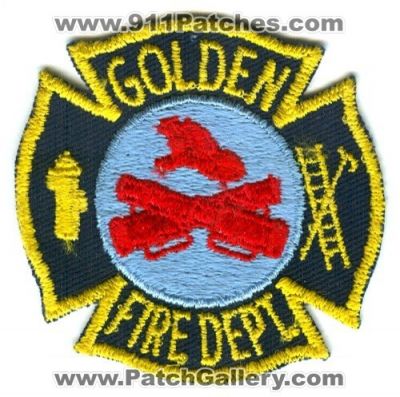 Golden Fire Department Patch (Colorado)
[b]Scan From: Our Collection[/b]
Keywords: dept.