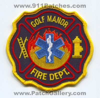 Golf Manor Fire Department Patch (Ohio)
Scan By: PatchGallery.com
Keywords: dept.