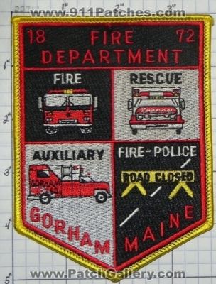 Gorham Fire Department (Maine)
Thanks to swmpside for this picture.
Keywords: dept. rescue auxiliary police