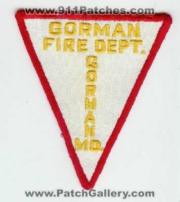 Gorman Fire Department (Maryland)
Thanks to Mark C Barilovich for this scan.
Keywords: dept. md.