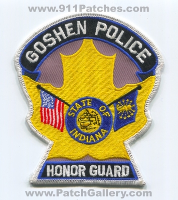 Goshen Police Department Honor Guard Patch (Indiana)
Scan By: PatchGallery.com
Keywords: dept.